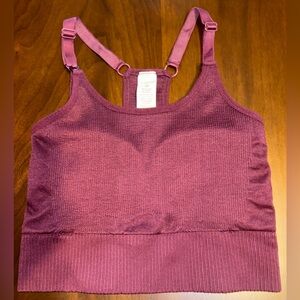 Isabel Maternity by Ingrid & Isabel Fig Ribbed Maternity & Nursing Sports Bra